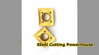 เม็ดมีด CrTiAIN คาร์ไบด์สำหรับการตกแต่งเหล็ก