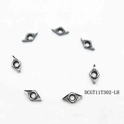 ซื้อ ความแข็งแรงแดง DCGT11T304 วอลเฟกสเทนคาร์ไบด์ใส่สําหรับอลูมิเนียม 92 HRA online manufacture